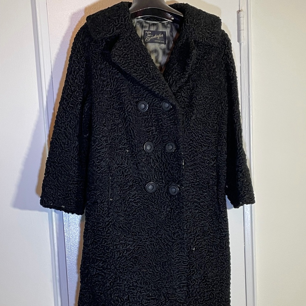 Vintage 1960s Double-Breasted Persian Lamb’s Wool Coat